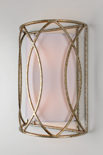 Steel Frame with Fabric Shade Wall Sconce