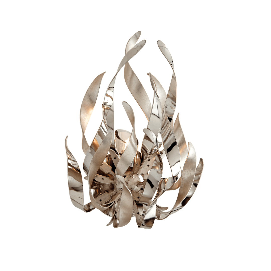 Handcrafted Polished Stainless Sea Grass Shade Wall Sconce - LV LIGHTING