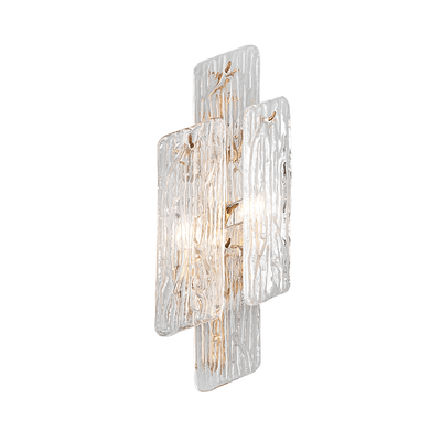 Royal Gold Arms with Handmade Clear Glass Shade Wall Sconce - LV LIGHTING