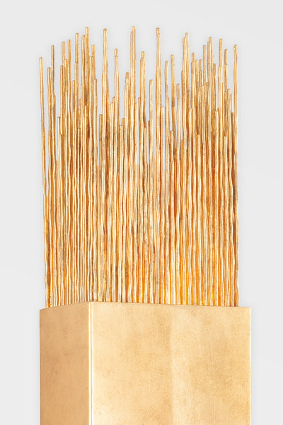 Stick Rods Covered by Metal Band Wall Sconce