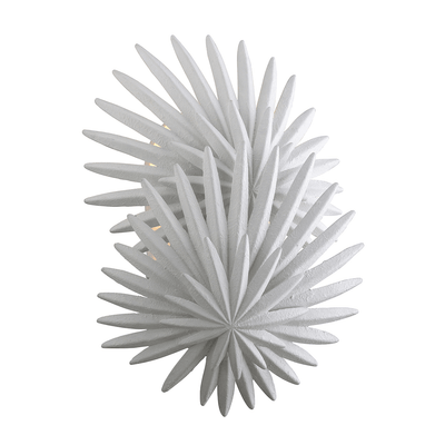 Layered Palm Frond Shade 2 Light Wall Sconce - LV LIGHTING