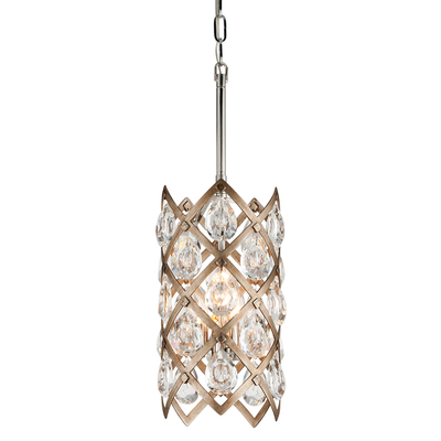 Vienna Bronze with Clear Crystal Drop Shade Pendant