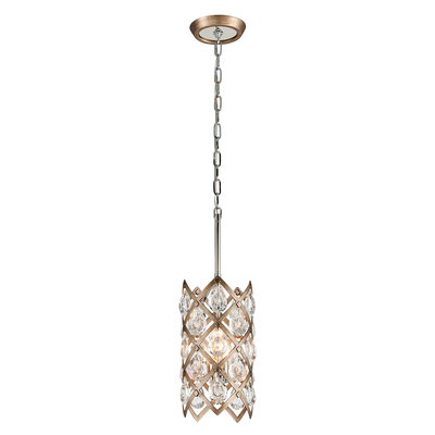 Vienna Bronze with Clear Crystal Drop Shade Pendant