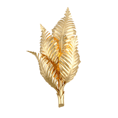 Gold Leaf Leafy Bohemian Shade Wall Sconce - LV LIGHTING