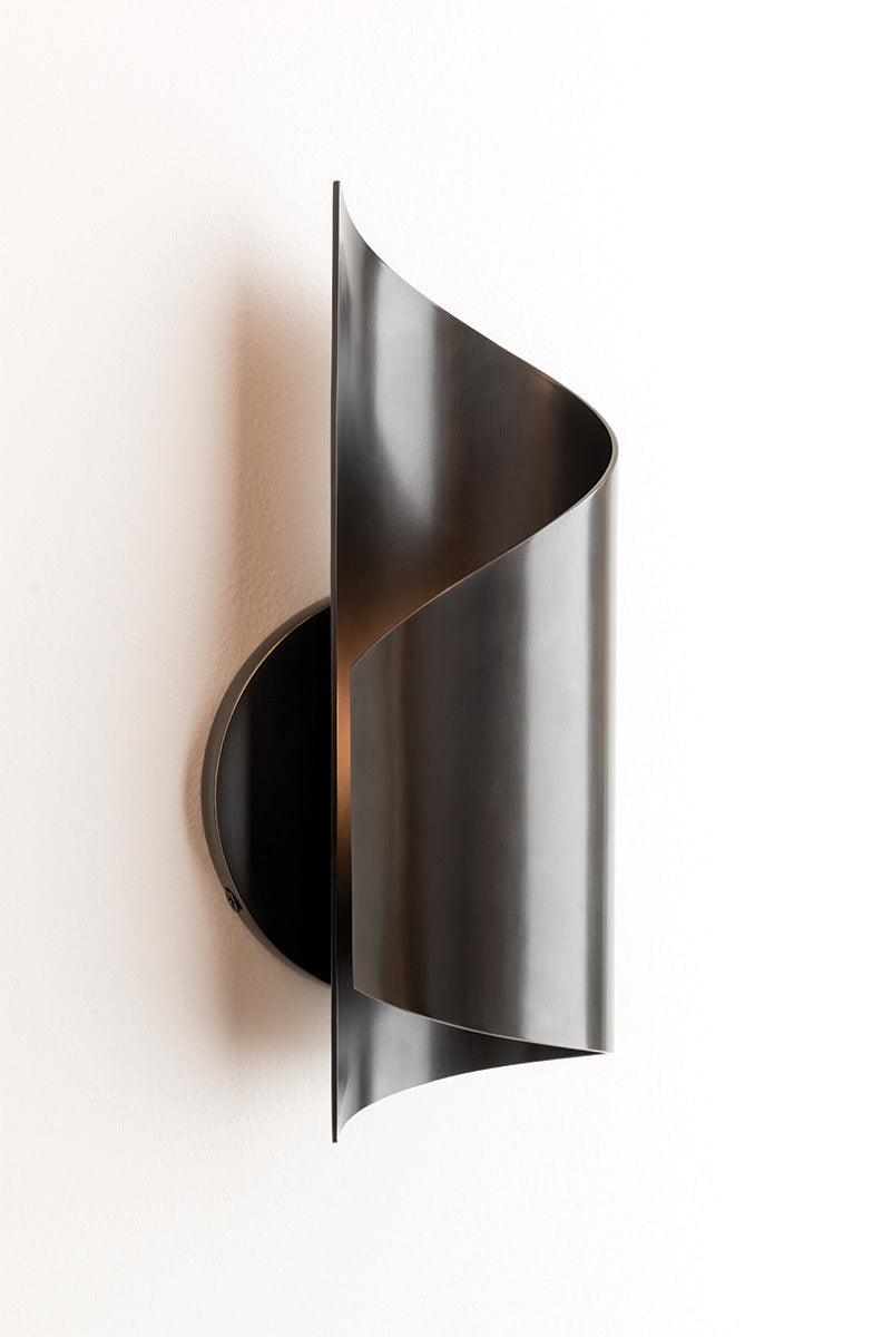 Steel Curl Cylindrical Shade Wall Sconce - LV LIGHTING