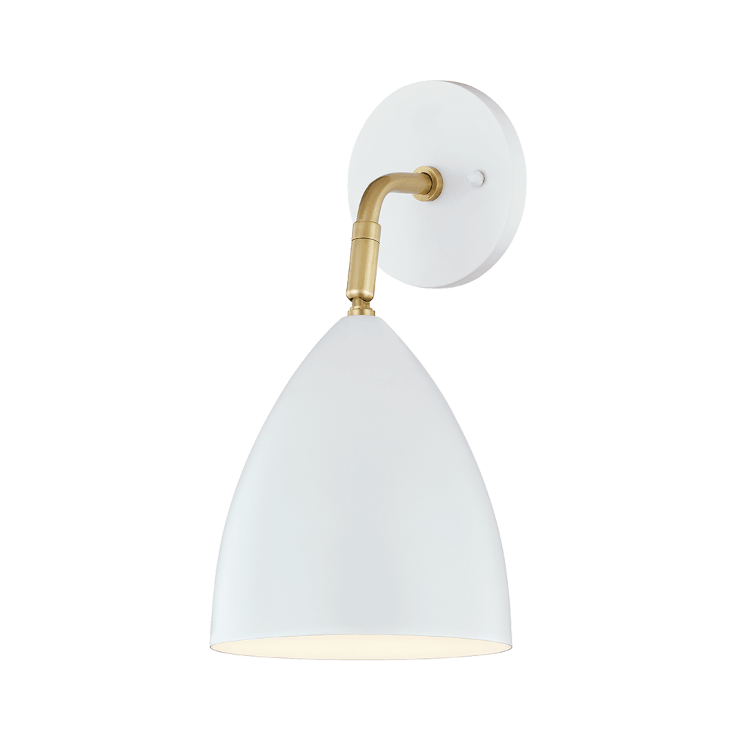 Steel Arm with Cone Shade Wall Sconce - LV LIGHTING