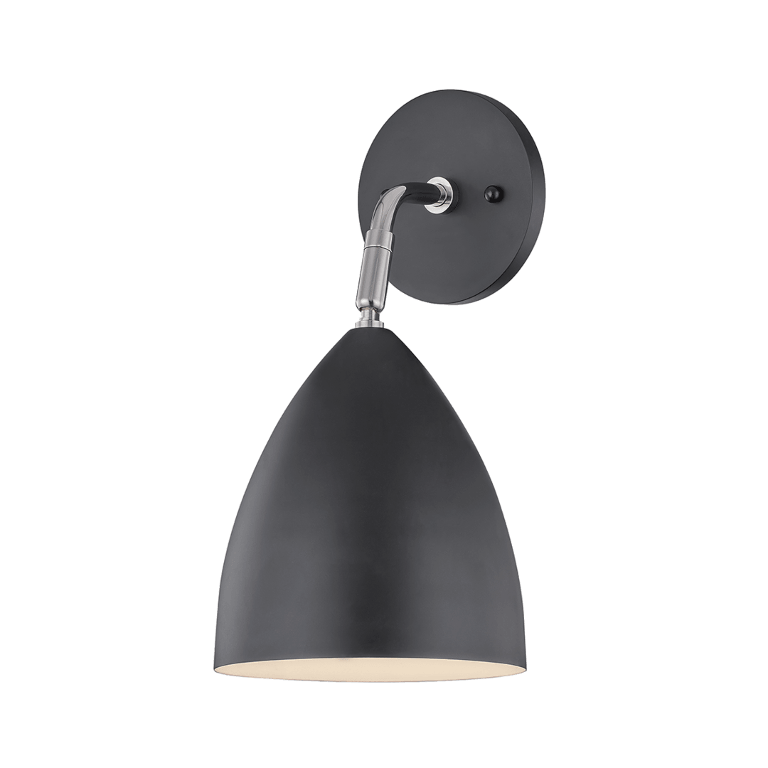 Steel Arm with Cone Shade Wall Sconce - LV LIGHTING