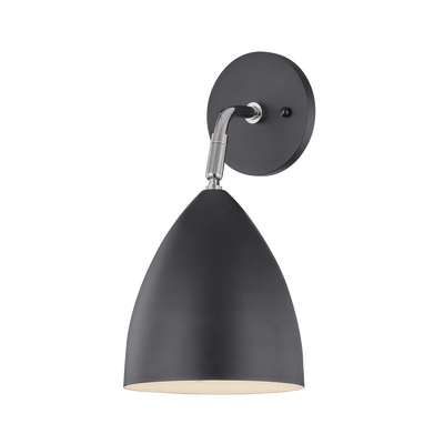 Steel Arm with Cone Shade Wall Sconce - LV LIGHTING