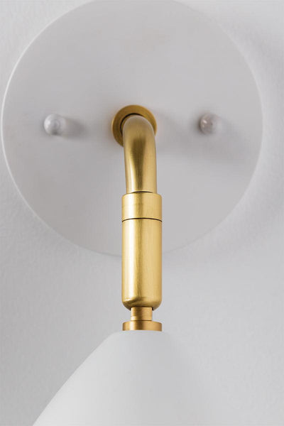 Steel Arm with Cone Shade Wall Sconce - LV LIGHTING