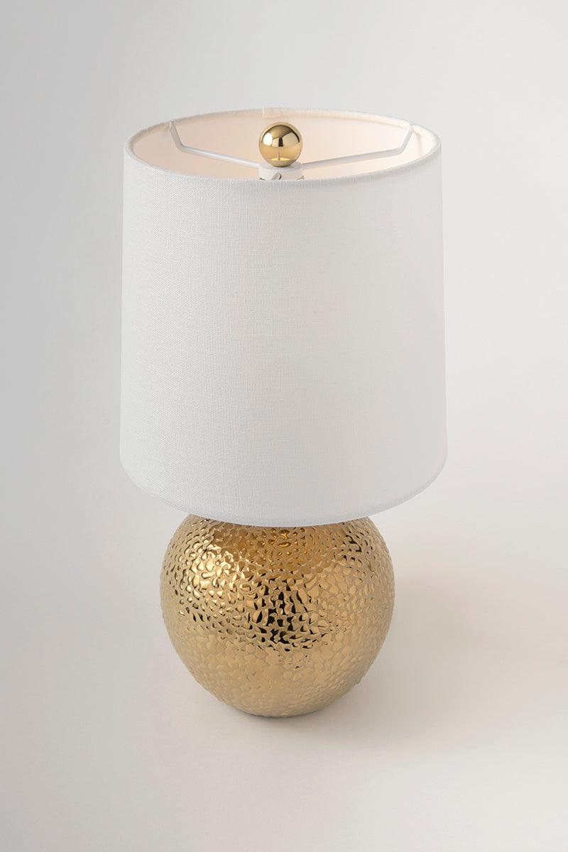 Patterened Base wih Fabric Shade Table Lamp - LV LIGHTING