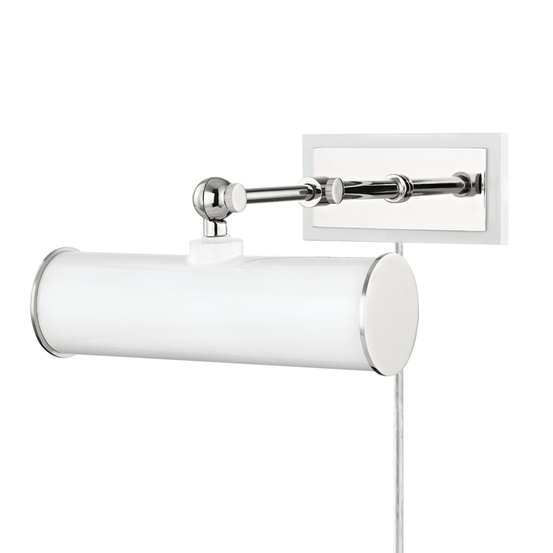 Steel Arm with Cylindrical Shade Plug In Picture Light - LV LIGHTING