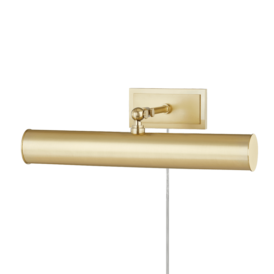 Steel Arm with Cylindrical Shade Plug In Picture Light - LV LIGHTING