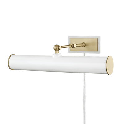 Steel Arm with Cylindrical Shade Plug In Picture Light - LV LIGHTING