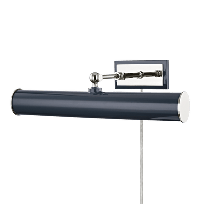 Steel Arm with Cylindrical Shade Plug In Picture Light - LV LIGHTING