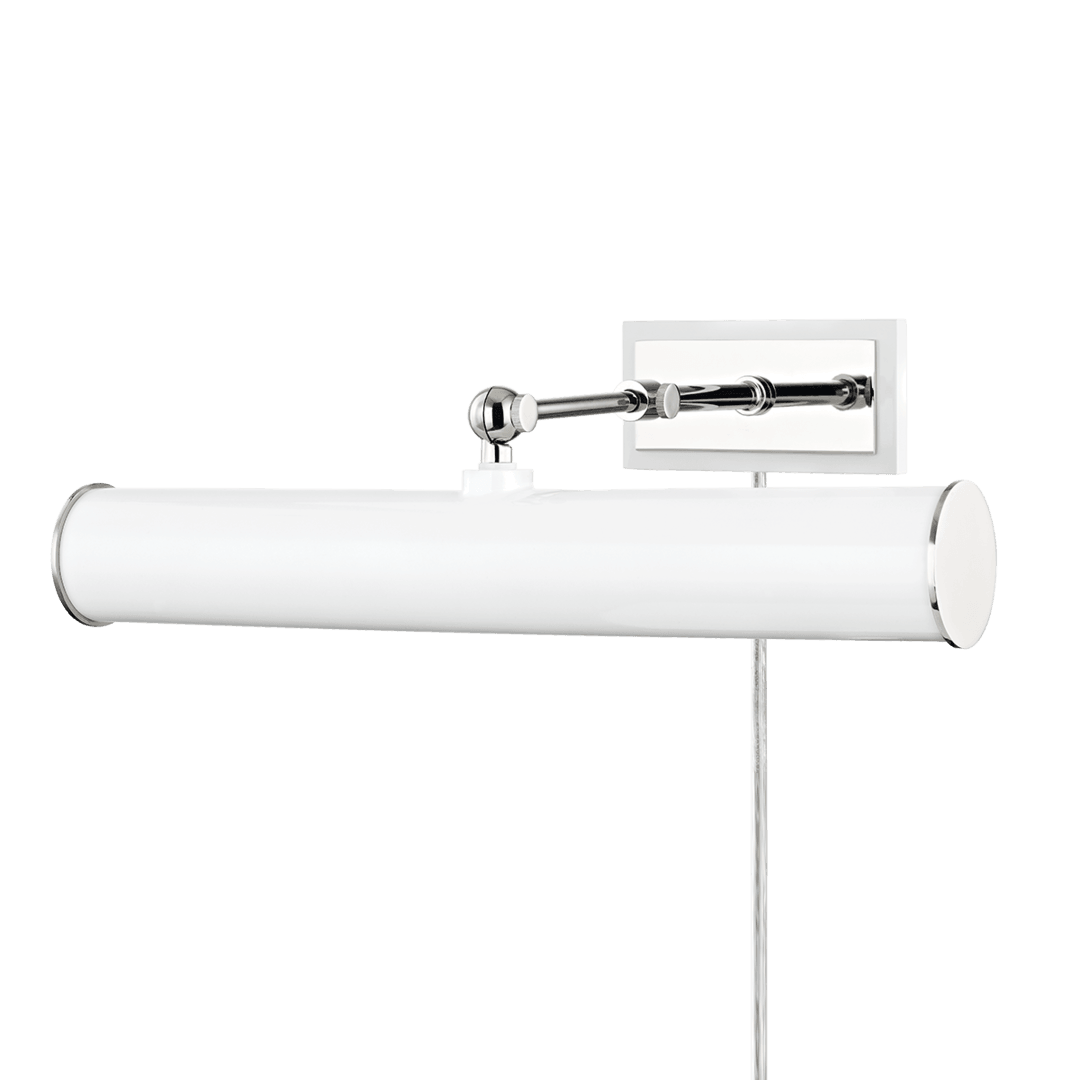 Steel Arm with Cylindrical Shade Plug In Picture Light - LV LIGHTING