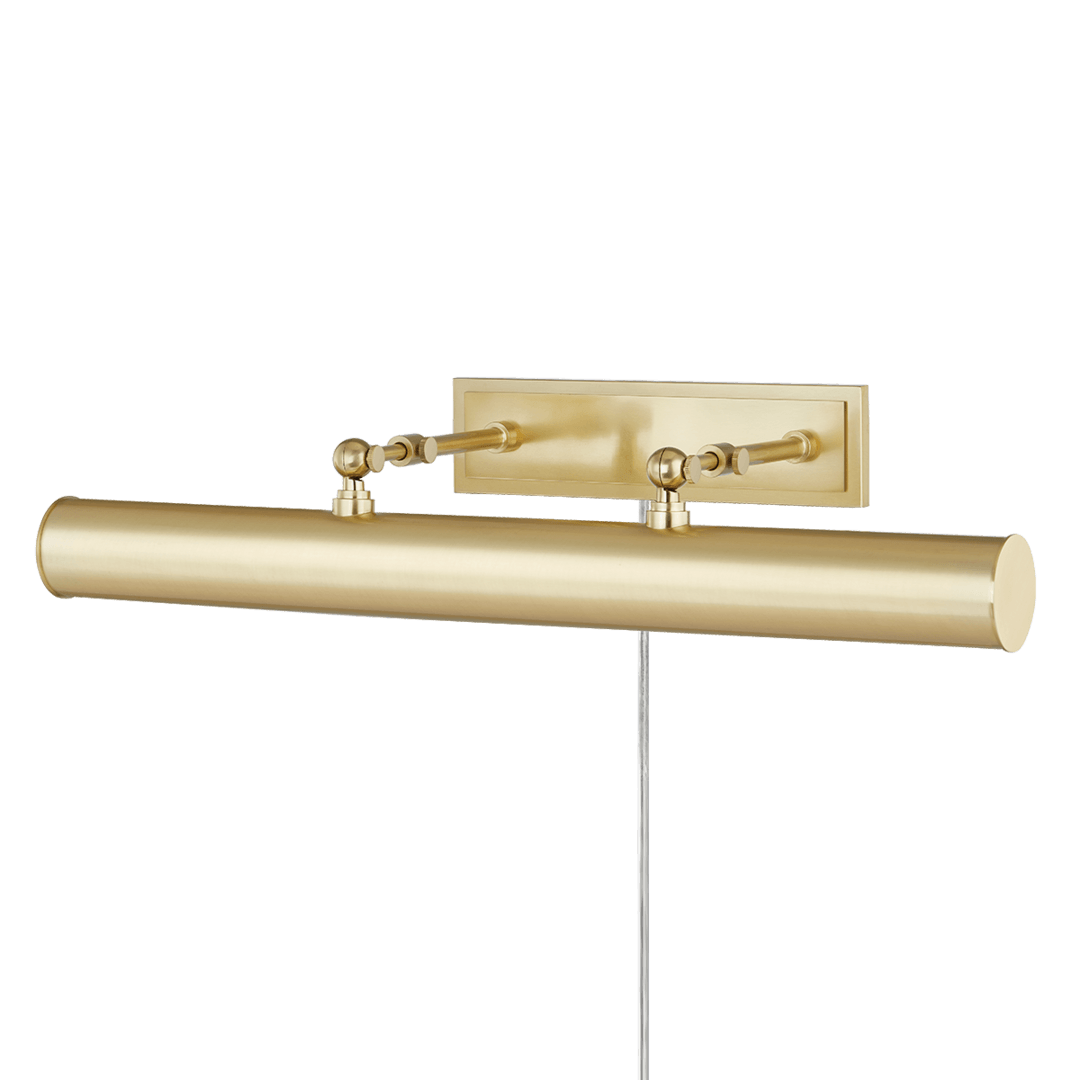 Steel Arm with Cylindrical Shade Plug In Picture Light - LV LIGHTING