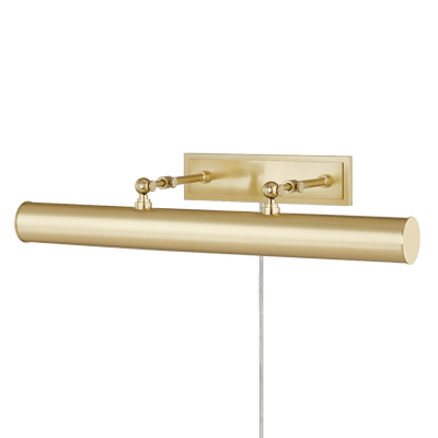 Steel Arm with Cylindrical Shade Plug In Picture Light - LV LIGHTING