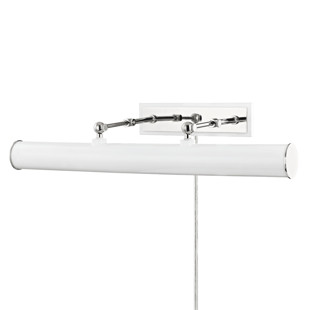 Steel Arm with Cylindrical Shade Plug In Picture Light - LV LIGHTING