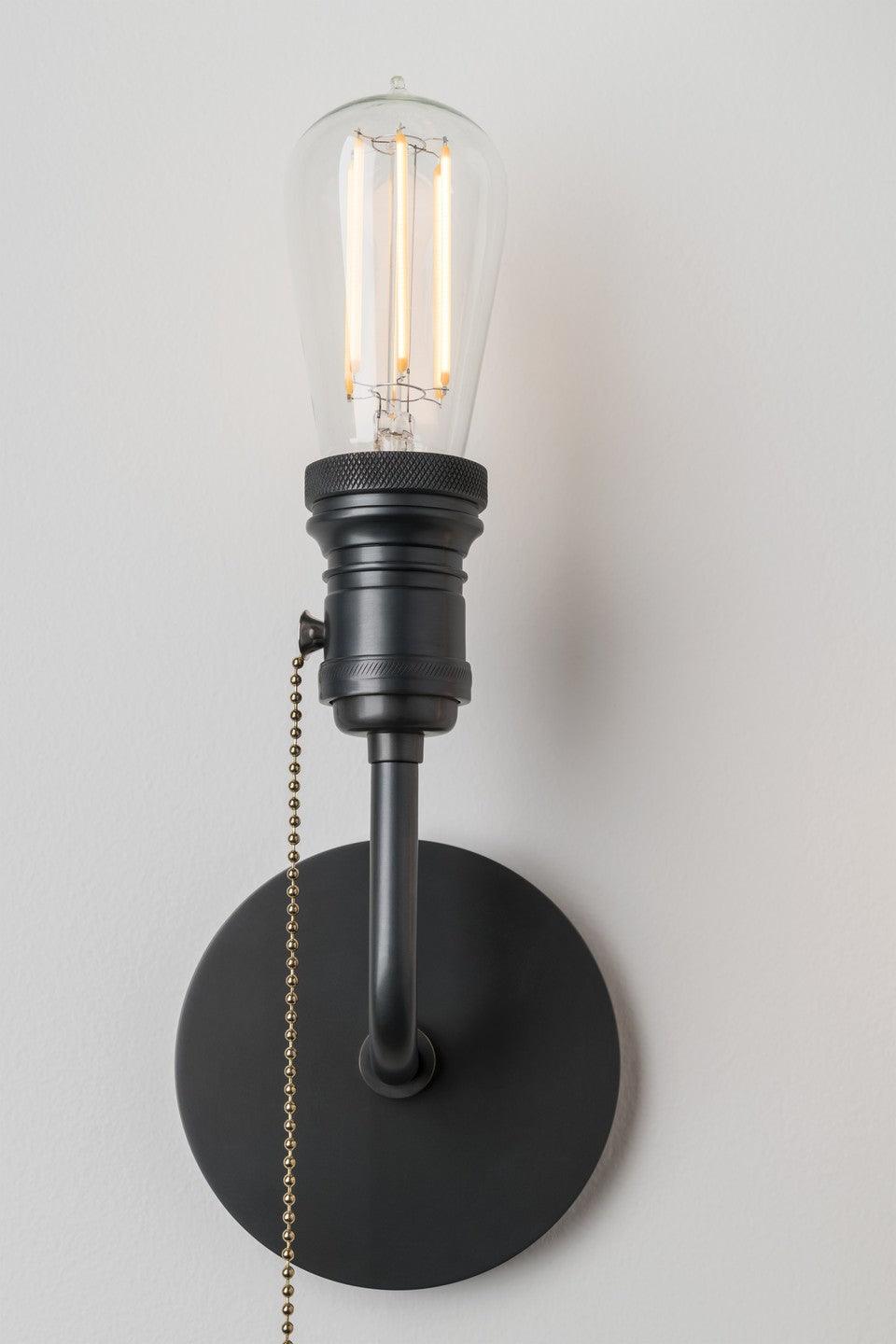 Steel Arm with Pull Chain Switch Wall Sconce - LV LIGHTING