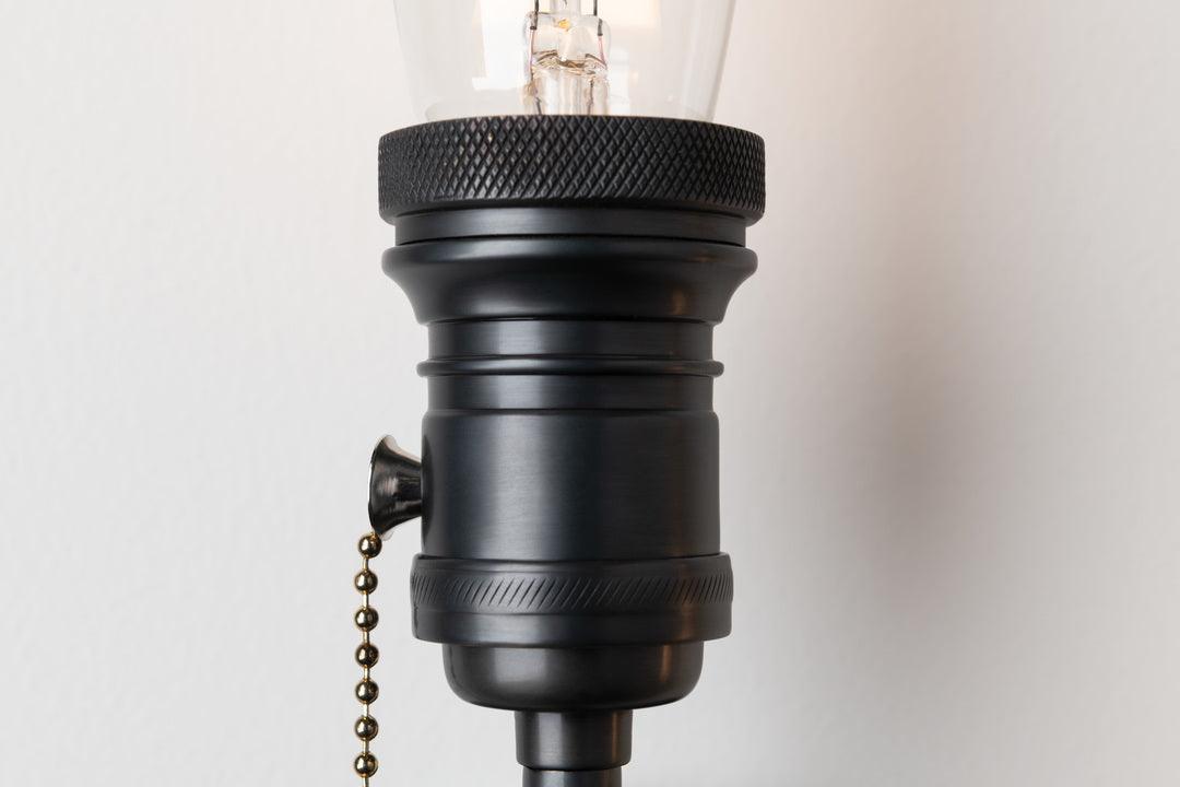 Steel Arm with Pull Chain Switch Wall Sconce - LV LIGHTING