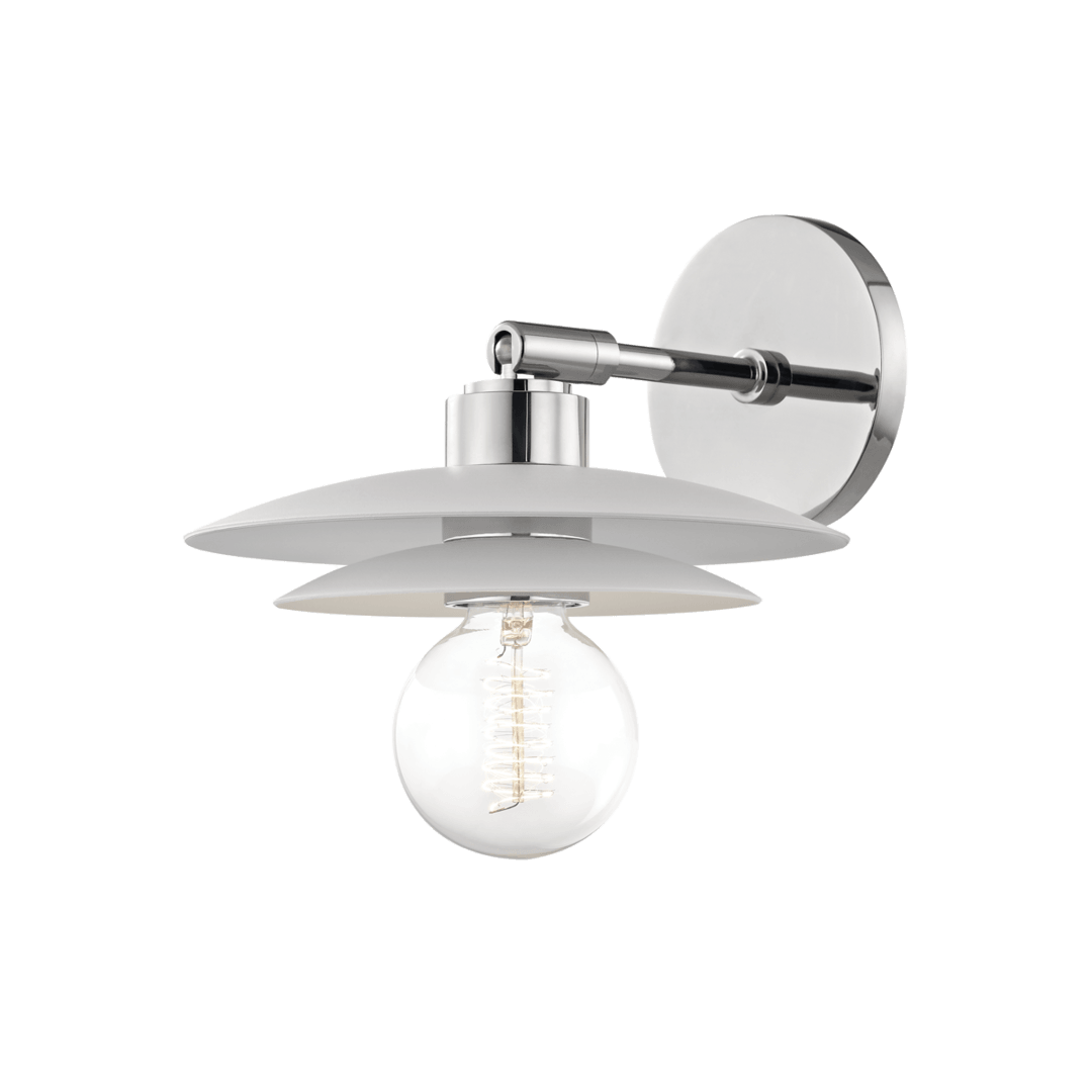 Steel Arm wit Aluminum Disk Shade Wall Sconce - LV LIGHTING