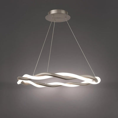 LED Steel Twisted Frame with Silicone Diffuser Chandelier - LV LIGHTING