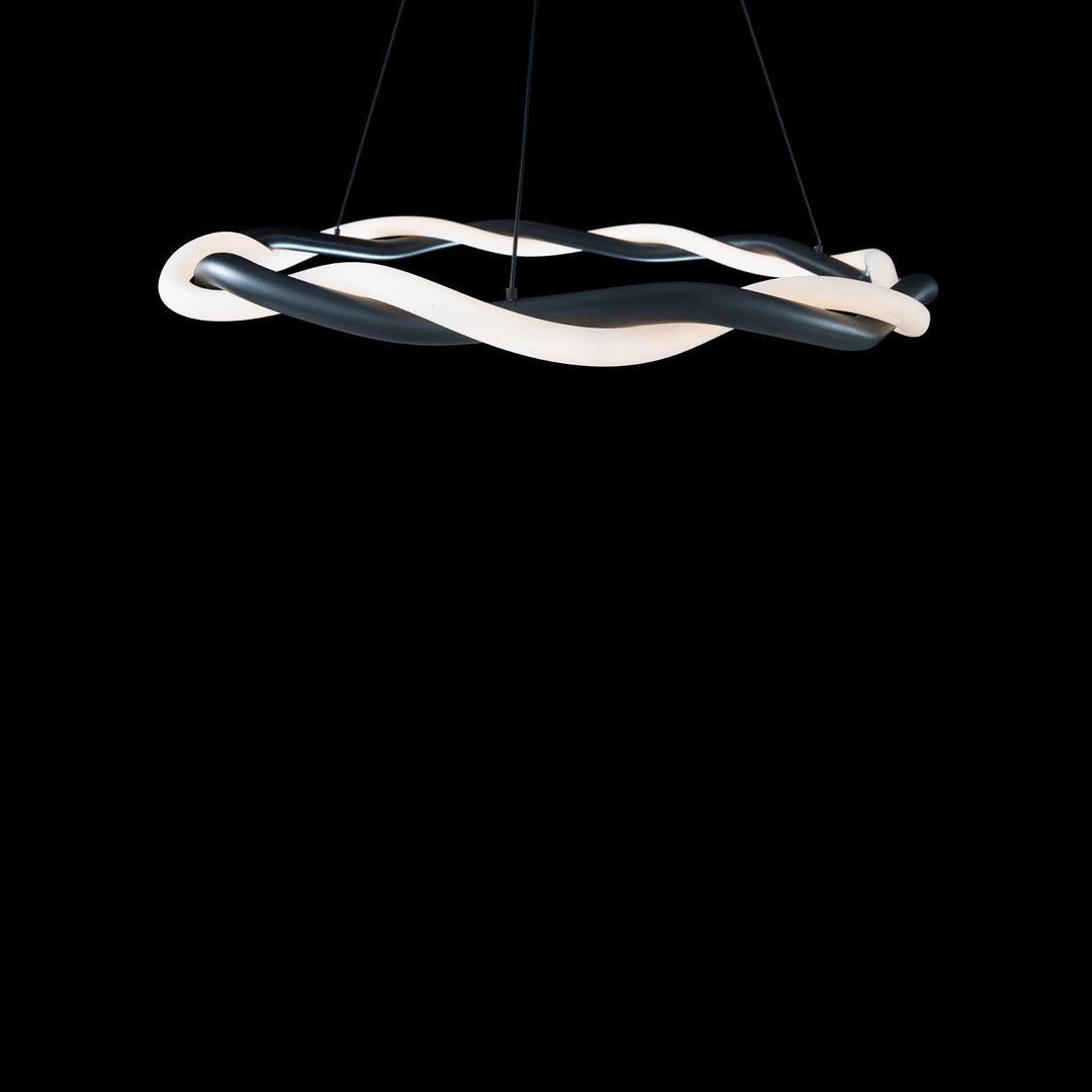 LED Steel Twisted Frame with Silicone Diffuser Chandelier - LV LIGHTING
