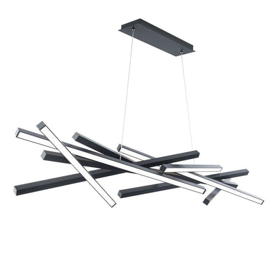 LED Steel Frame with Acrylic Diffuser Linear Pendant - LV LIGHTING