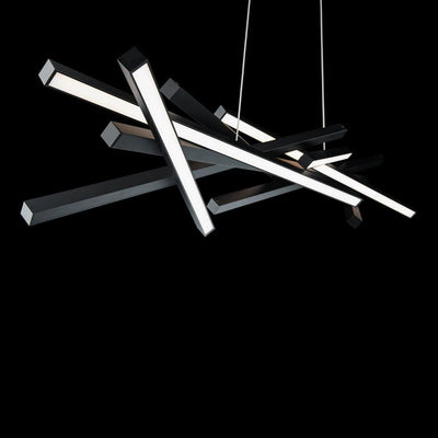 LED Steel Frame with Acrylic Diffuser Linear Pendant - LV LIGHTING