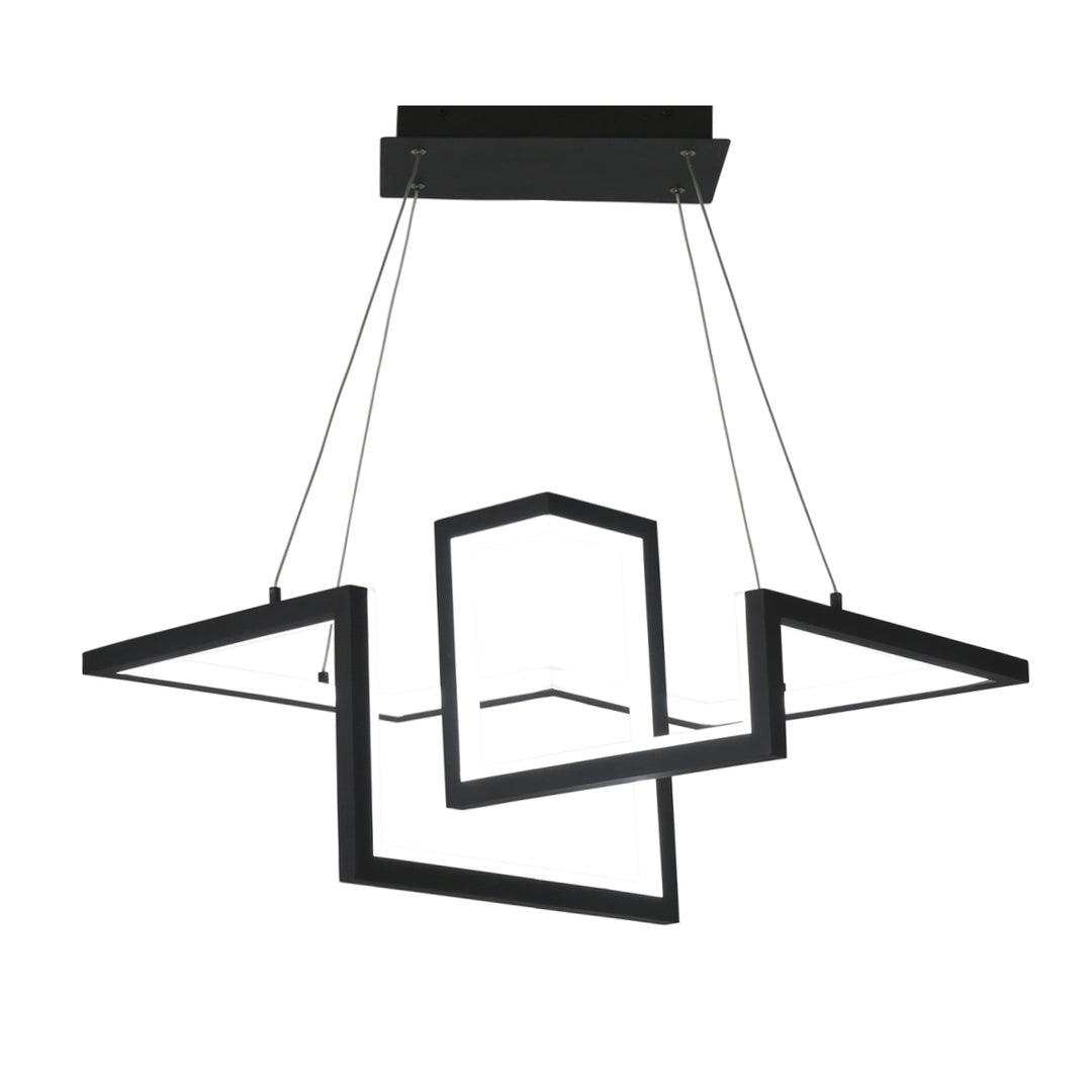 LED Steel Squared Frame with Silicone Diffuser Chandelier - LV LIGHTING