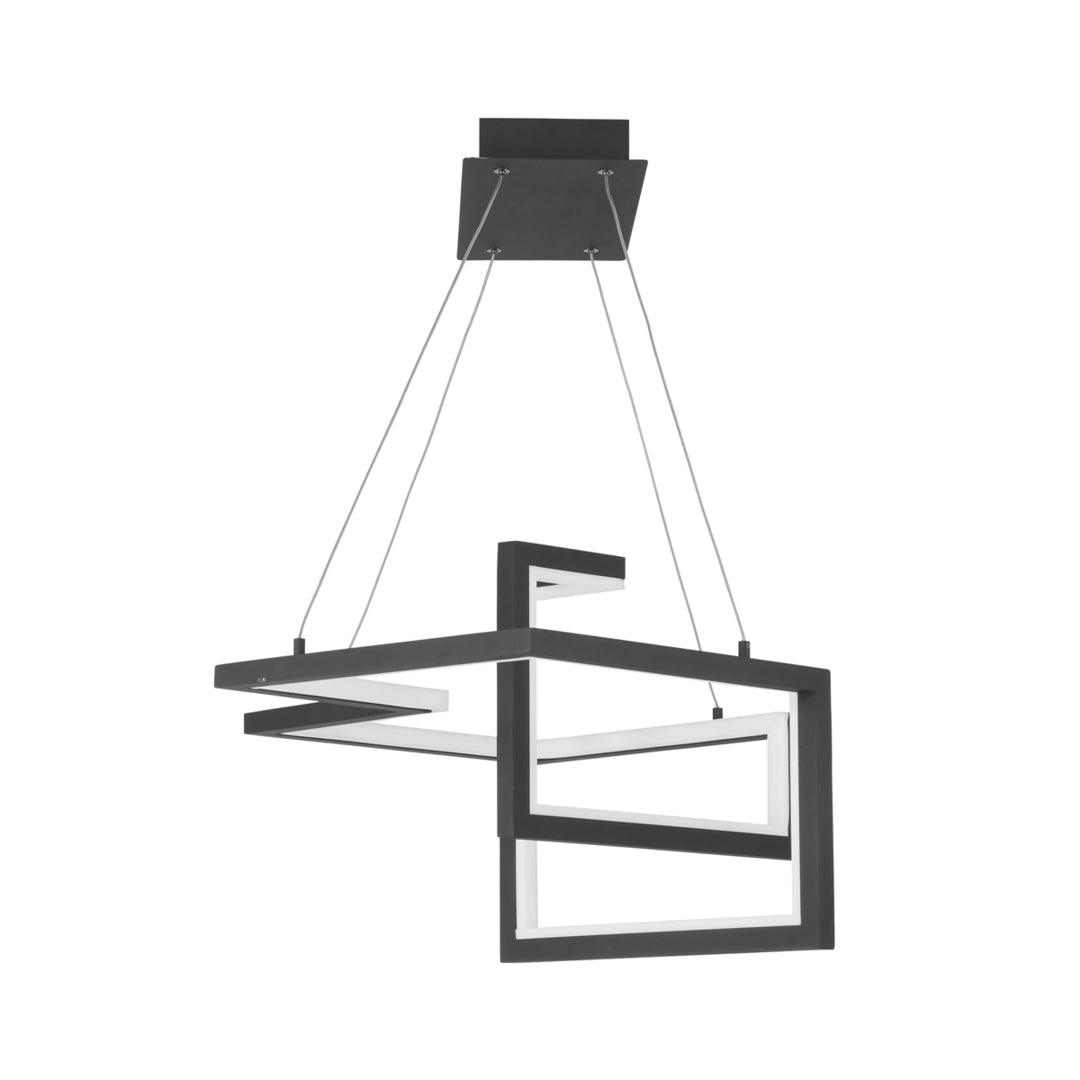 LED Steel Squared Frame with Silicone Diffuser Chandelier - LV LIGHTING