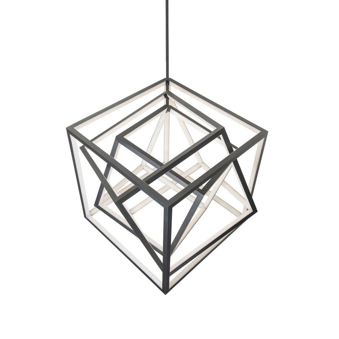LED Aluminum Cube Frame with Silicone Diffuser Chandelier - LV LIGHTING