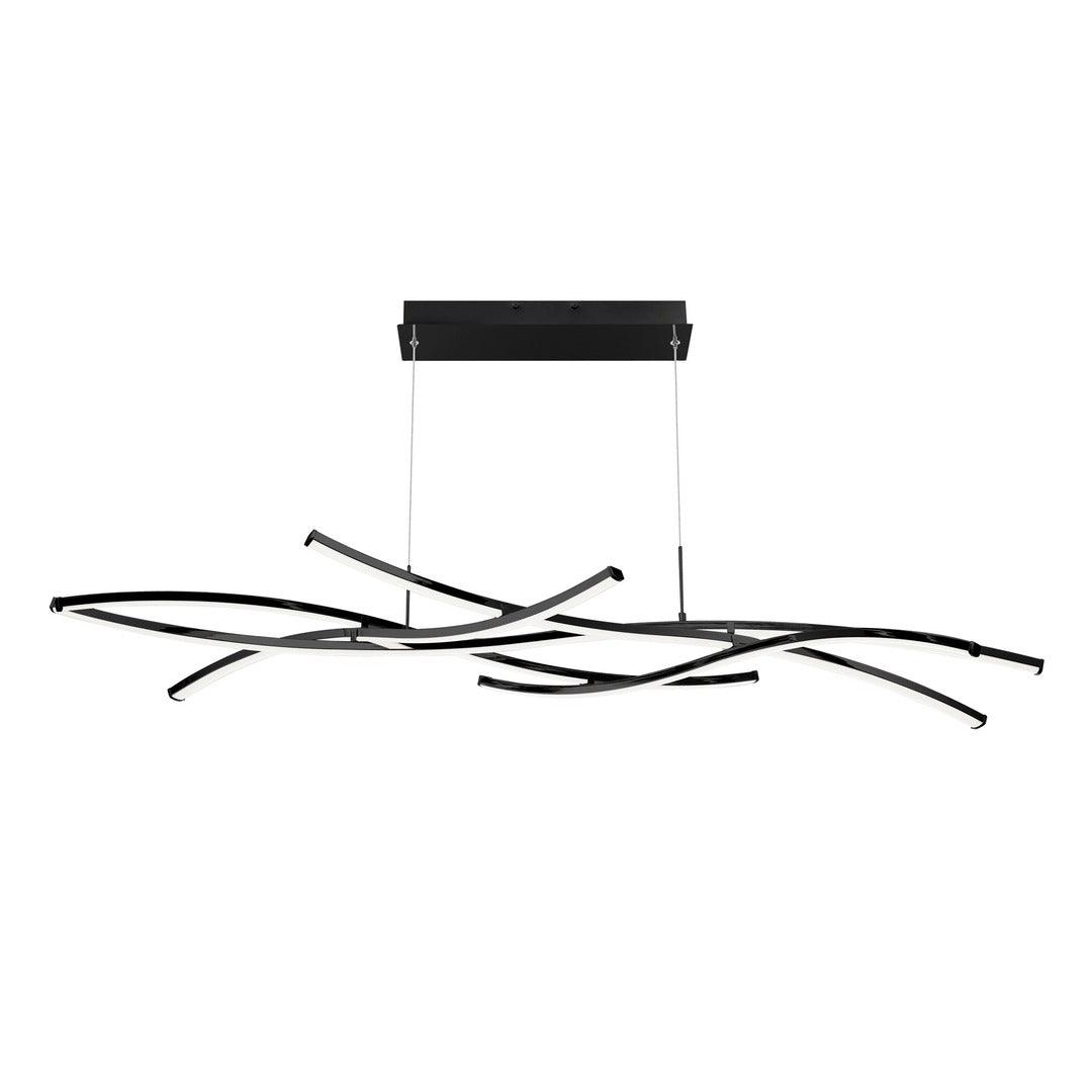 LED Aluminum Curve Frame with Composite Diffuser Linear Chandelier - LV LIGHTING