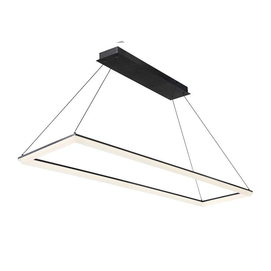 LED Aluminum Frame with Extruded Acrylic Diffuser Rectangular Chandelier - LV LIGHTING