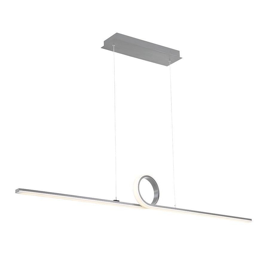 LED Aluminum Loop Frame with Composite Diffuser Linear Pendant - LV LIGHTING