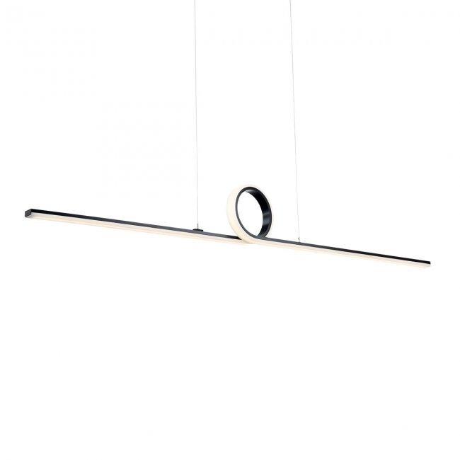 LED Aluminum Loop Frame with Composite Diffuser Linear Pendant - LV LIGHTING