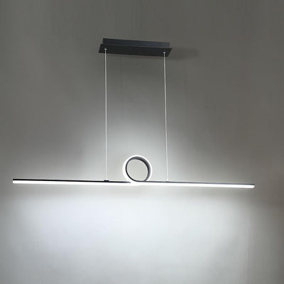 LED Aluminum Loop Frame with Composite Diffuser Linear Pendant - LV LIGHTING