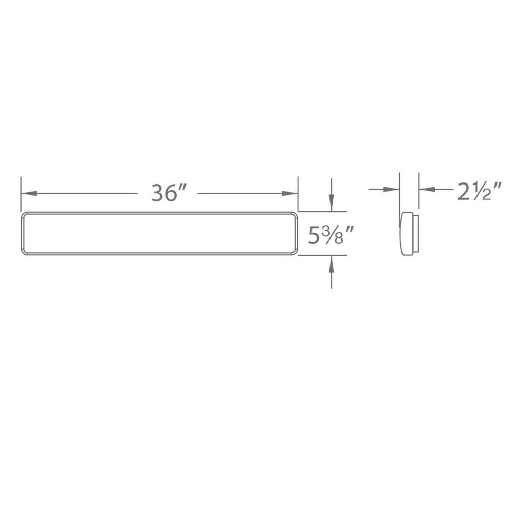 LED Aluminum Frame with White Acrylic Diffuser Vanity Light - LV LIGHTING