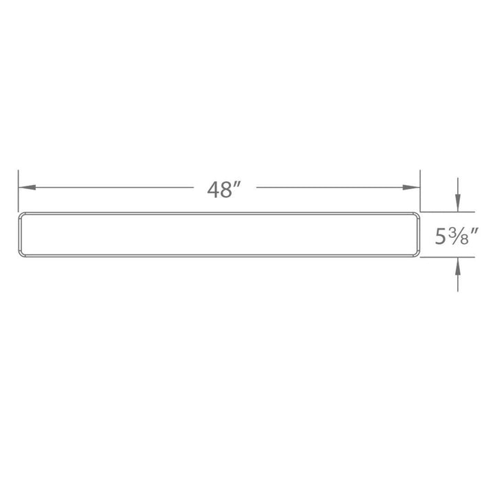LED Aluminum Frame with White Acrylic Diffuser Vanity Light - LV LIGHTING