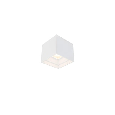 LED Aluminum Frame with Glass Diffuser Square Outdoor Flush Mount - LV LIGHTING