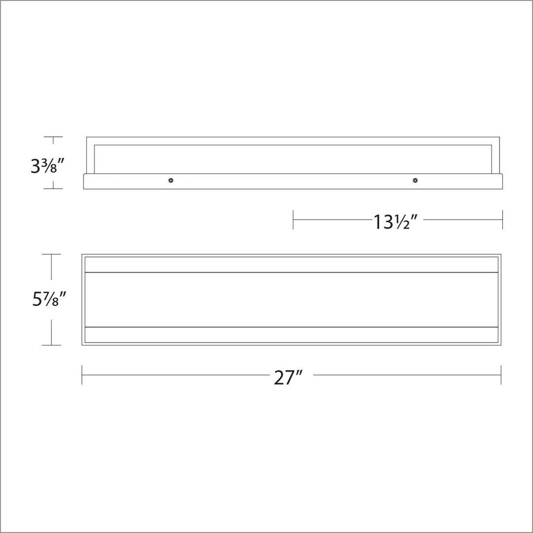 LED Brushed Aluminum Frame with Acrylic Diffuser Vanity Light - LV LIGHTING