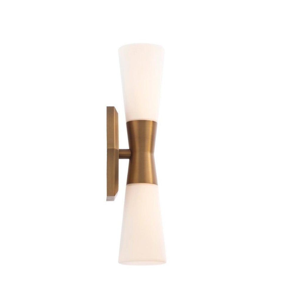 LED Aluminum Frame with Opal Glass Diffuser Wall Sconce - LV LIGHTING