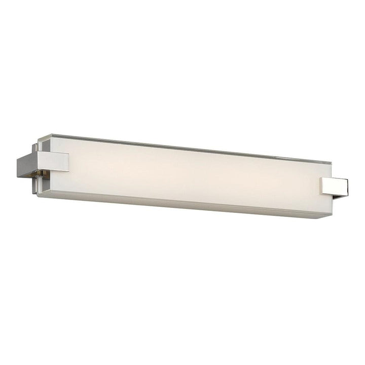 LED Aluminum Frame with Mitered Glass Diffuser Vanity Light - LV LIGHTING