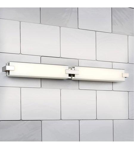 LED Aluminum Frame with Mitered Glass Diffuser Vanity Light - LV LIGHTING