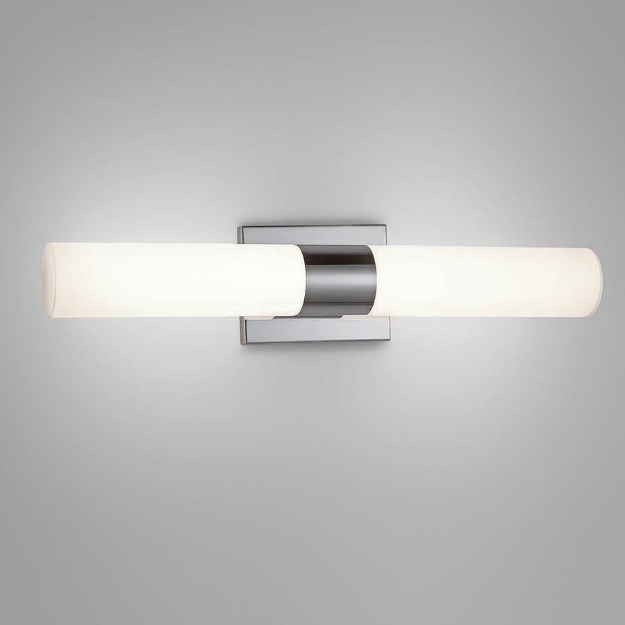 LED Aluminum Frame with Cylindrical Glass Diffuser Vanity Light - LV LIGHTING
