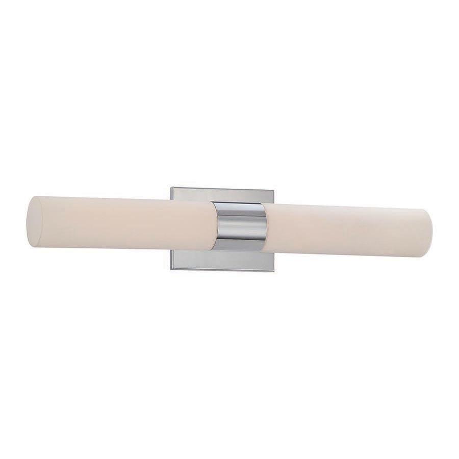 LED Aluminum Frame with Cylindrical Glass Diffuser Vanity Light - LV LIGHTING