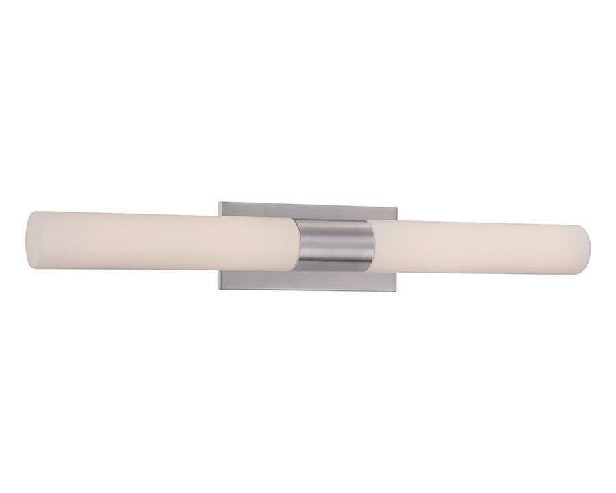 LED Aluminum Frame with Cylindrical Glass Diffuser Vanity Light - LV LIGHTING