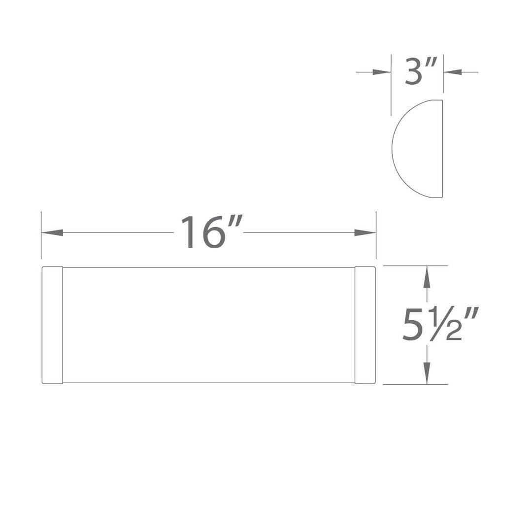 LED Brushed Nickel with Acrylic Diffuser Vanity Light - LV LIGHTING