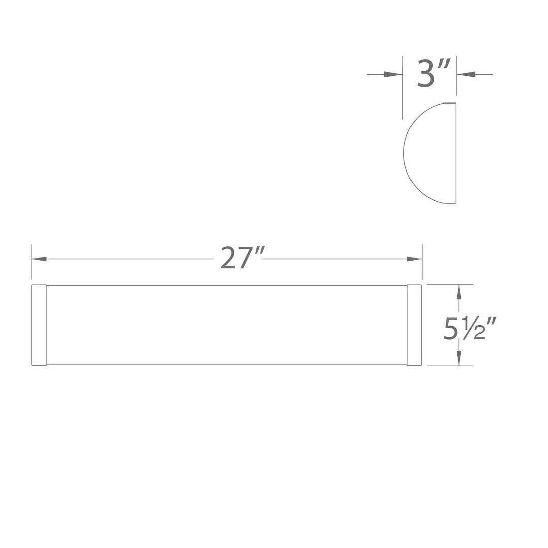 LED Brushed Nickel with Acrylic Diffuser Vanity Light - LV LIGHTING