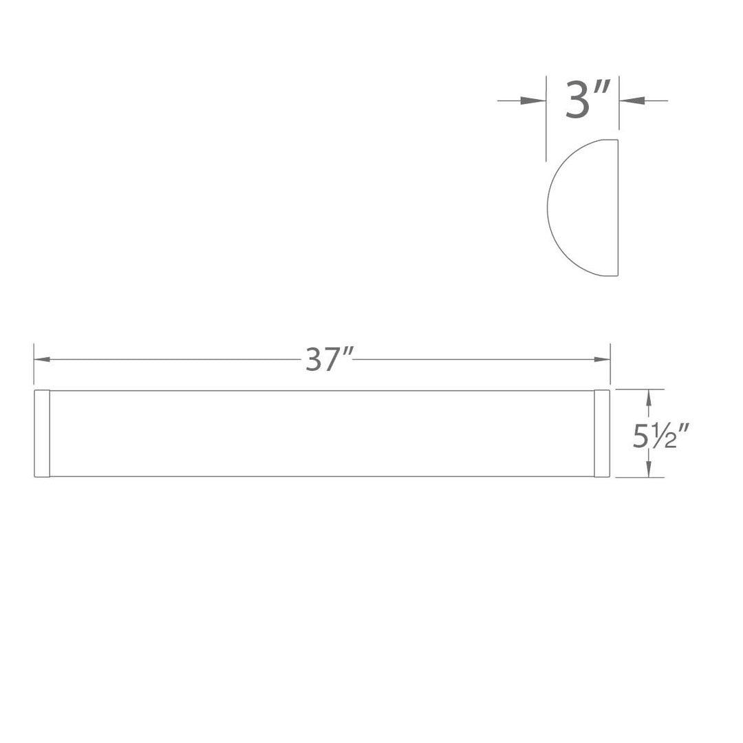 LED Brushed Nickel with Acrylic Diffuser Vanity Light - LV LIGHTING